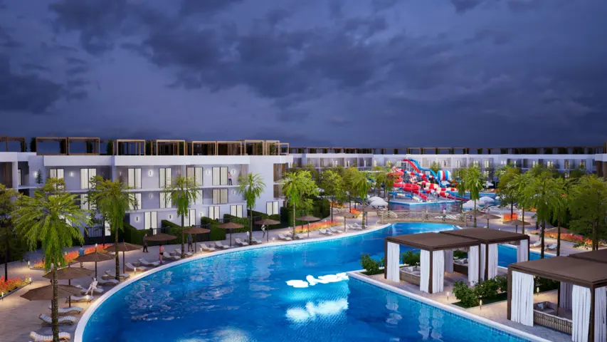 الوحدة رقم 208 دورثاني في مبنى رقم 7 بجوار حمام السباحة + 55 م2 رووف خاص